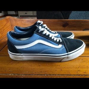 Black and blue vans!